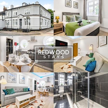 Brand New, 1 Bed 1 Bath, Modern Town Center Apartment, Netflix By Redwood Stays 奥尔德肖特 外观 照片